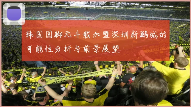 韩国国脚元斗载加盟深圳新鹏城的可能性分析与前景展望